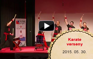 Karate verseny megnyitója Taiko dobokkal - 2015 május