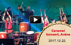 A Taiko Hungary dobosai közreműködtek Caramel Karácsonyi koncertjén az Arénában